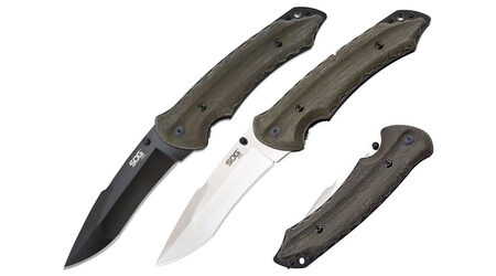 купите Нож складной SOG Kiku Folder Large Satin и Black TiNi / KU1011 - KU1012 в Ставрополе