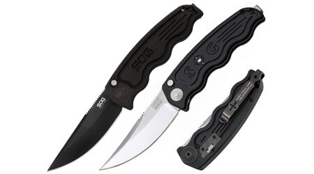 купите Нож автоматический SOG TAC Automatic Satin и Black TiNi / ST01 - ST02 в Ставрополе