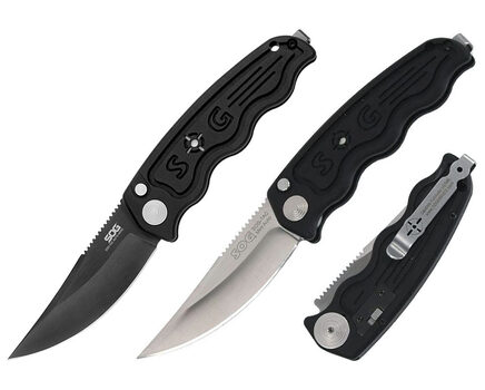 Купите автоматический складной нож SOG-TAC Mini Auto Satin и Black TiNi (ST10 - ST11) в Ставрополе в нашем интернет-магазине