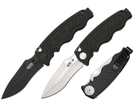 Купите полуавтоматический складной нож SOG Zoom Mini Satin и Black TiNi (ZM1001 - ZM1002) в Ставрополе в нашем интернет-магазине