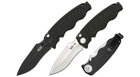 купите Полуавтоматический складной нож SOG Zoom Mini Satin и Black TiNi / ZM1001 - ZM1002 в Ставрополе