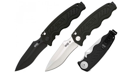 купите Полуавтоматический складной нож SOG Zoom Spring Assisted Satin и Black TiNi / ZM1011 - ZM1012 в Ставрополе