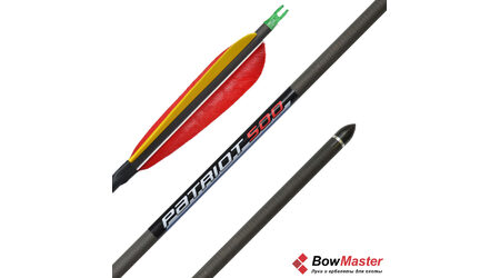 купите Карбоновая стрела для лука Bowmaster Patriot 500 с натуральным оперением 5 дюймов в Ставрополе