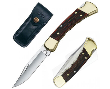 Купите складной нож Buck 110 Folding Hunter с выемками под пальцы 420HC 0110BRSFG в Ставрополе в нашем интернет-магазине