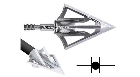 купите Наконечники охотничьи Carbon Express F-15 Fixed Dual Blade фиксированные, 100 и 125 гран, 6 лезвий (3 шт.) в Ставрополе