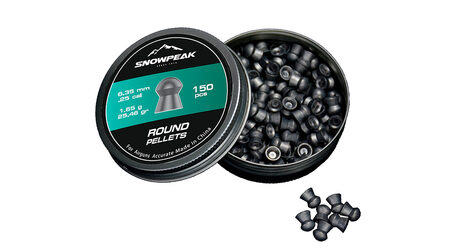 купите Свинцовые пульки для пневматики SnowPeak Round калибр 6.35 мм в Ставрополе