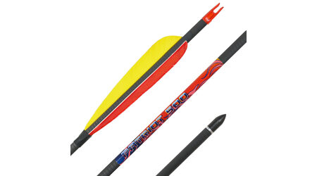 купите Карбоновая стрела для лука Bowmaster Patriot 500 с натуральным оперением 5 дюймов в Ставрополе