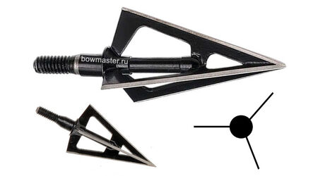 купите Наконечник охотничий TP212 фиксированный, 100 гран, 3 лезвия (3 шт.) в Ставрополе