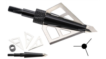 купите Наконечники охотничьи TP216 фиксированные, 100 гран, 3 лезвия (6 шт.) в Ставрополе