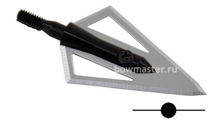 купите Наконечник охотничий TP225-100 фиксированный, 100 гран, 2 лезвия (3 шт.) в Ставрополе