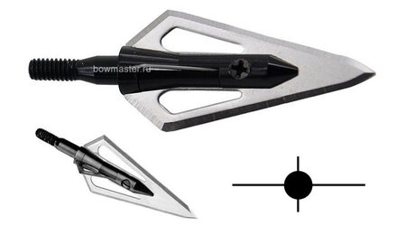 купите Наконечник охотничий TP231 Magnus фиксированный, 100 гран, 2+2 лезвия (3 шт.) в Ставрополе