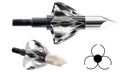 купите Наконечники охотничьи TP232 фиксированные, 100 гран, 6 лезвий (6 шт.) в Ставрополе