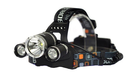 купите Светодиодный налобный фонарь Boruit HL-6633 (Cree XML T6 + 2 Q5) 1800 люмен в Ставрополе