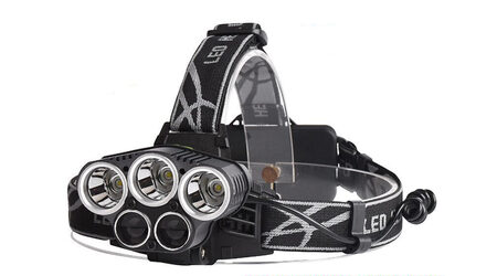 купите Светодиодный налобный фонарь Boruit P-K65L (Cree XML T6 + 2 Q5) 2200 люмен в Ставрополе